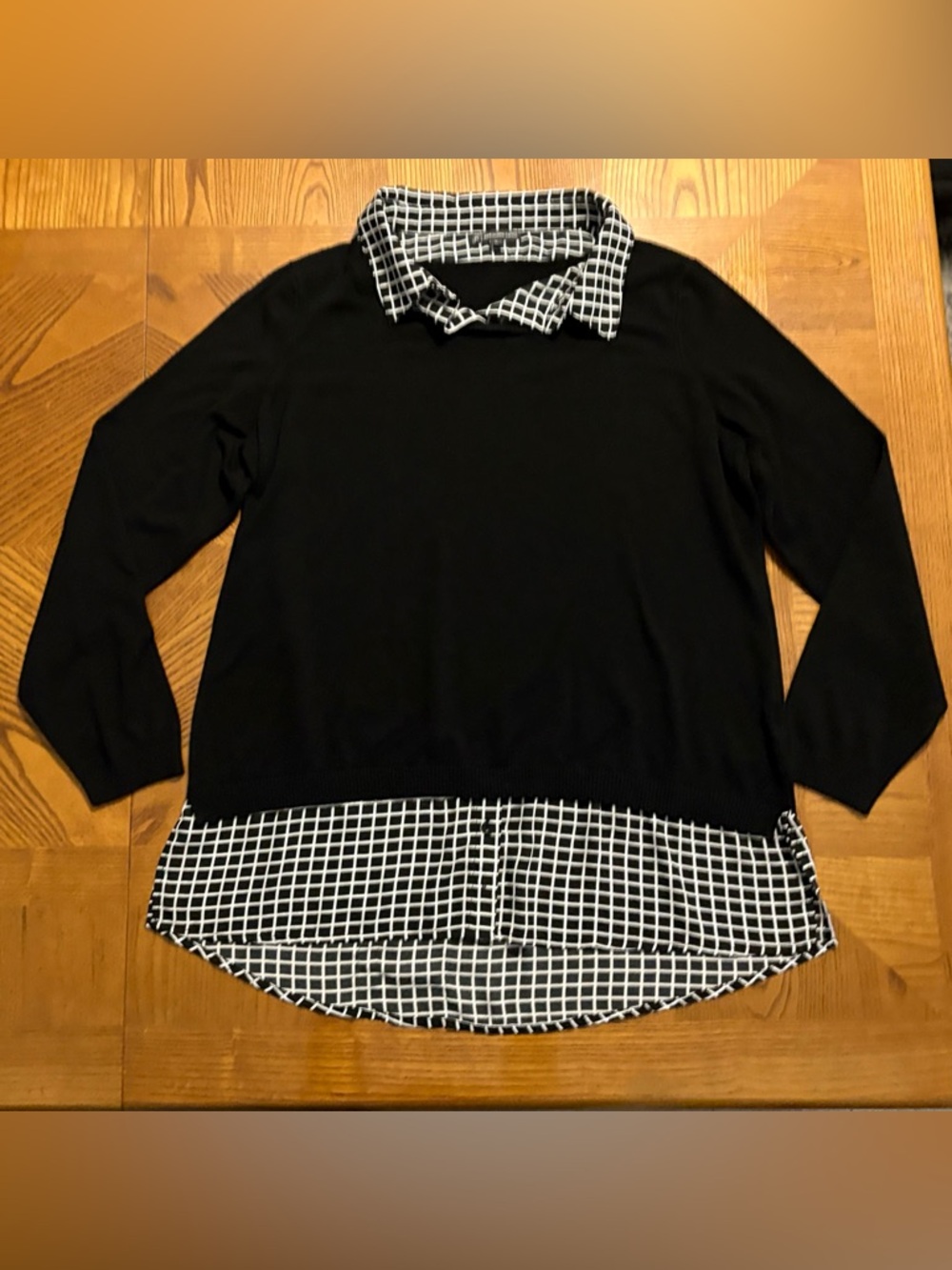 Adrianna Papell Twofer Faux Layer Sweater Women’s Size XL